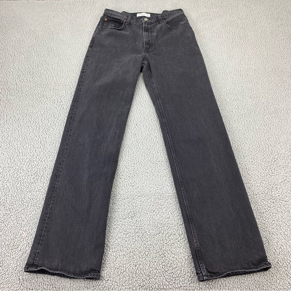 Abercrombie & Fitch High Rise Gray Jeans